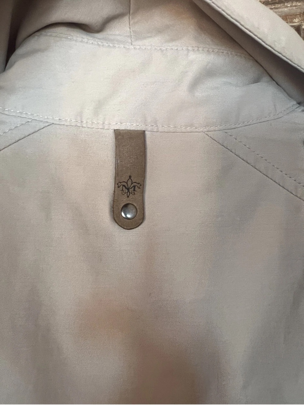 Mackage Lilith Trench Coat Leather Shoulders S - Picture 11 of 14